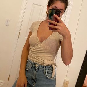 Urban Outfitters Knit Wrap Top